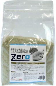 Zero 脱臭力に特化したハリネズミ用浴び砂 2kg×3