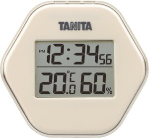 タニタ(Tanita) (TANITA) 温度計・湿度計 アイボリー デジタル デジタル温湿度計 TT-573-IV
